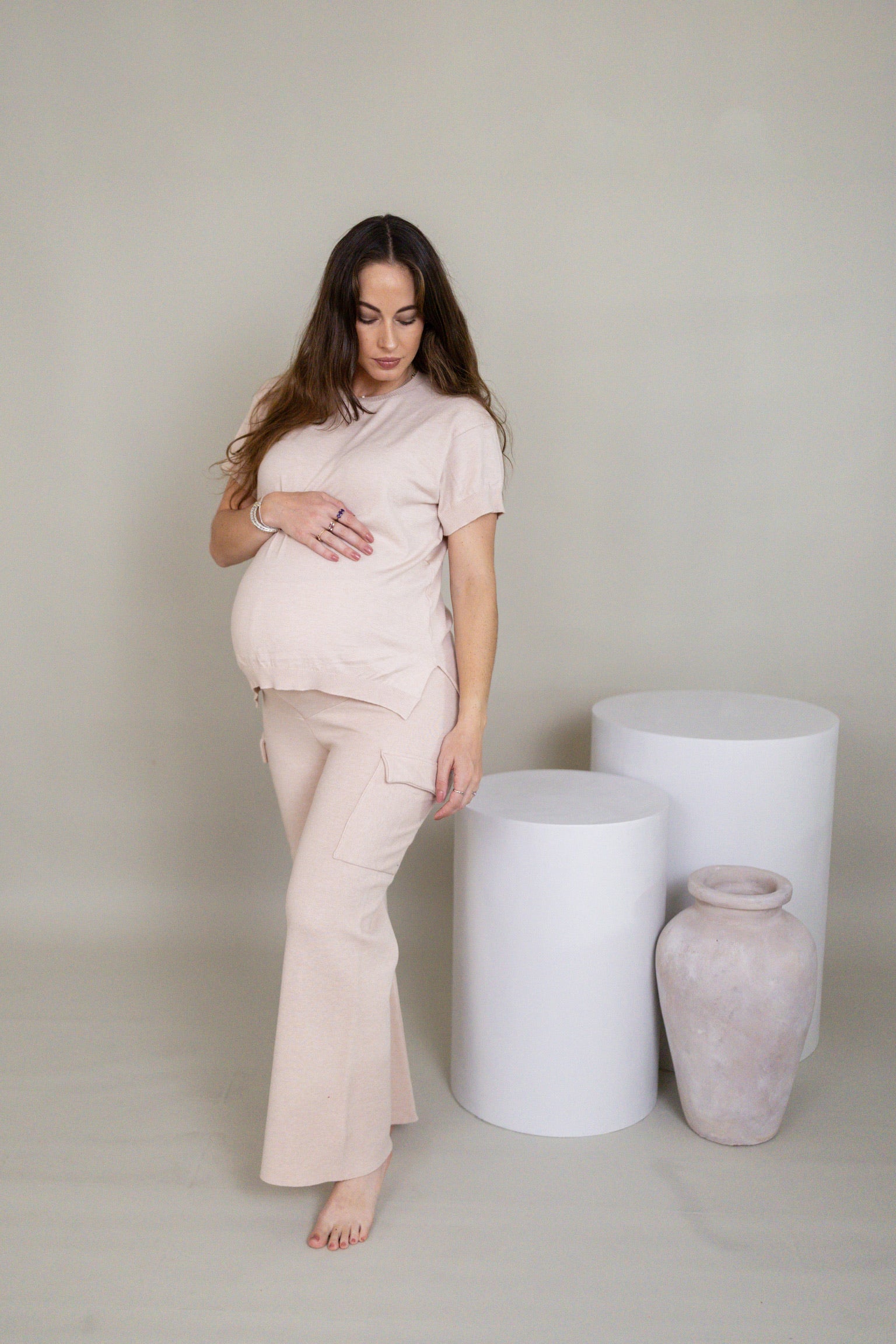 Pantalon Mom Ana Blush