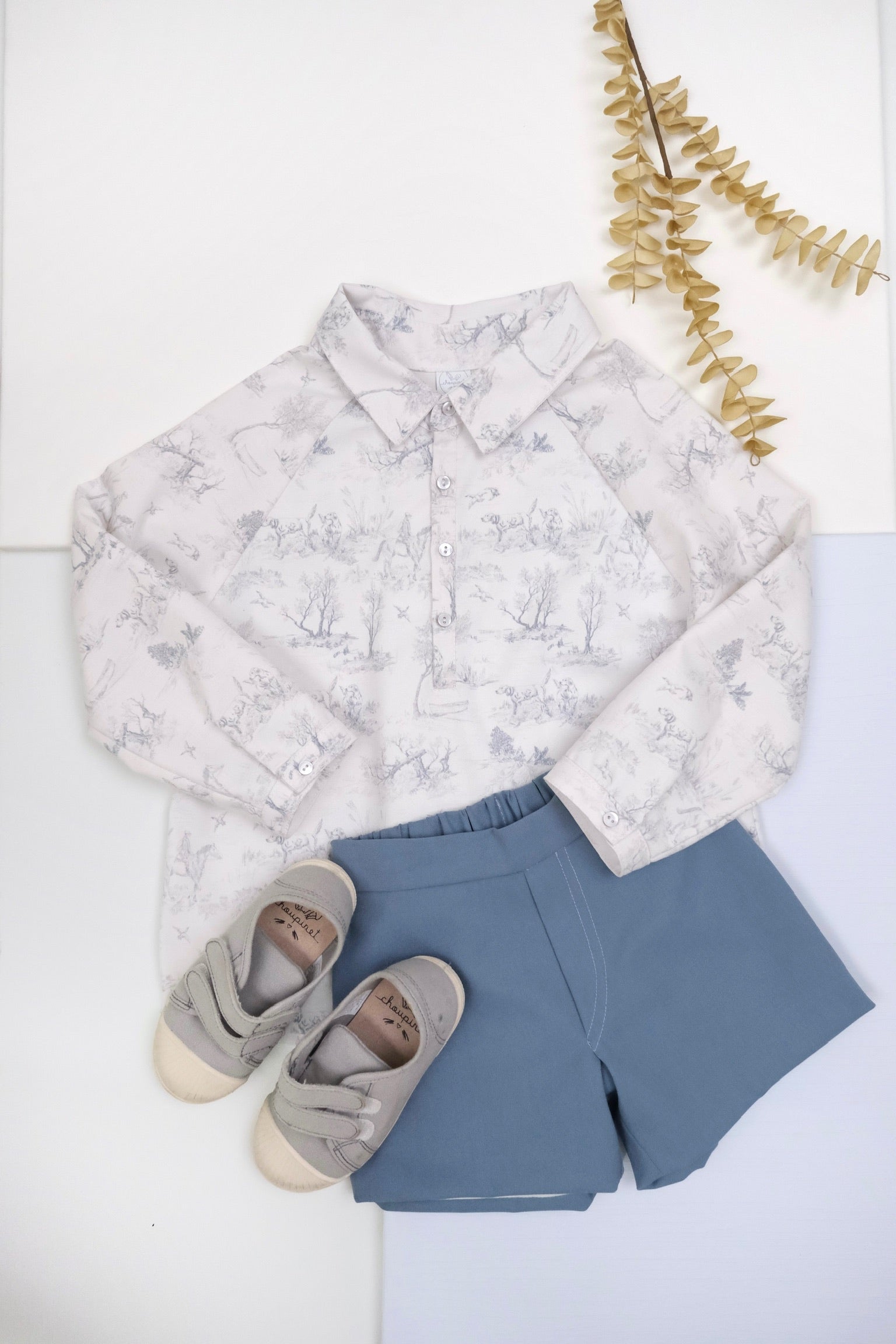 Camisa Aletilla Hunt Azul