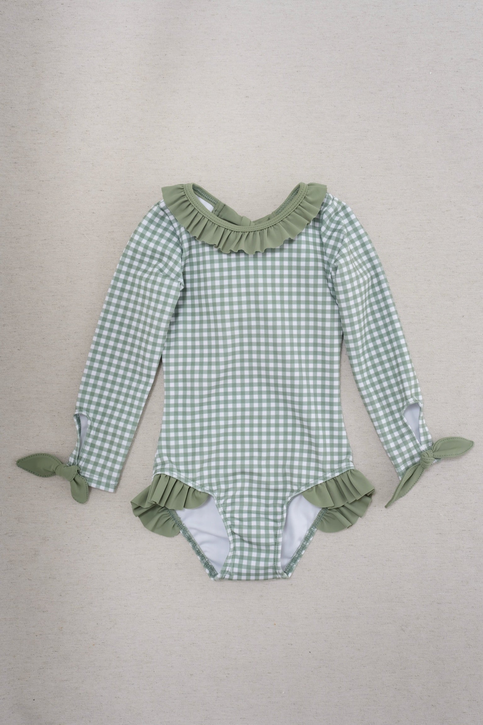 Traje Surf Ginham Verde