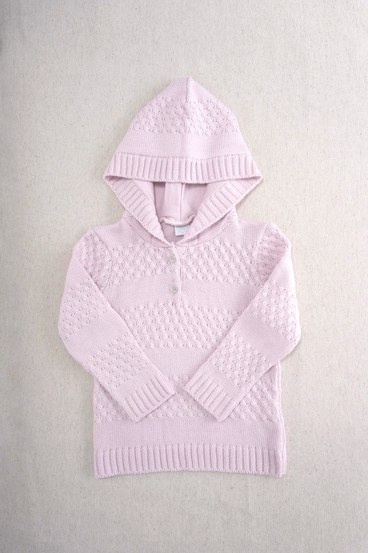 Sudadera Trenza Tejida Lila