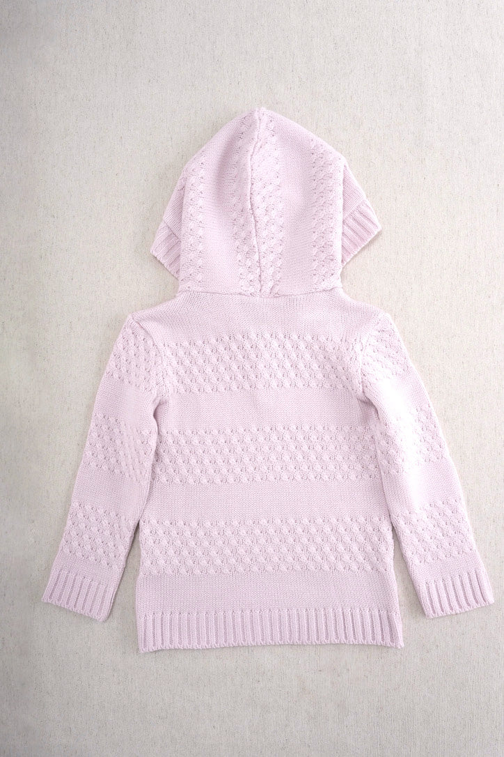 Sudadera Trenza Tejida Lila