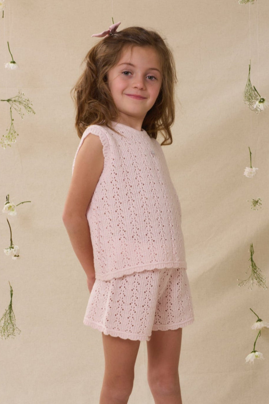 Conjunto Tejido Mia Rosa Claro