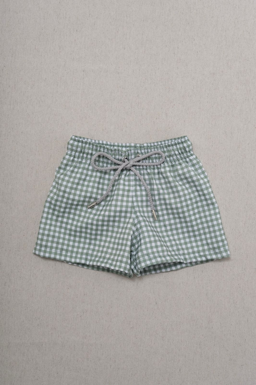Traje de Baño Niño Ginham Verde