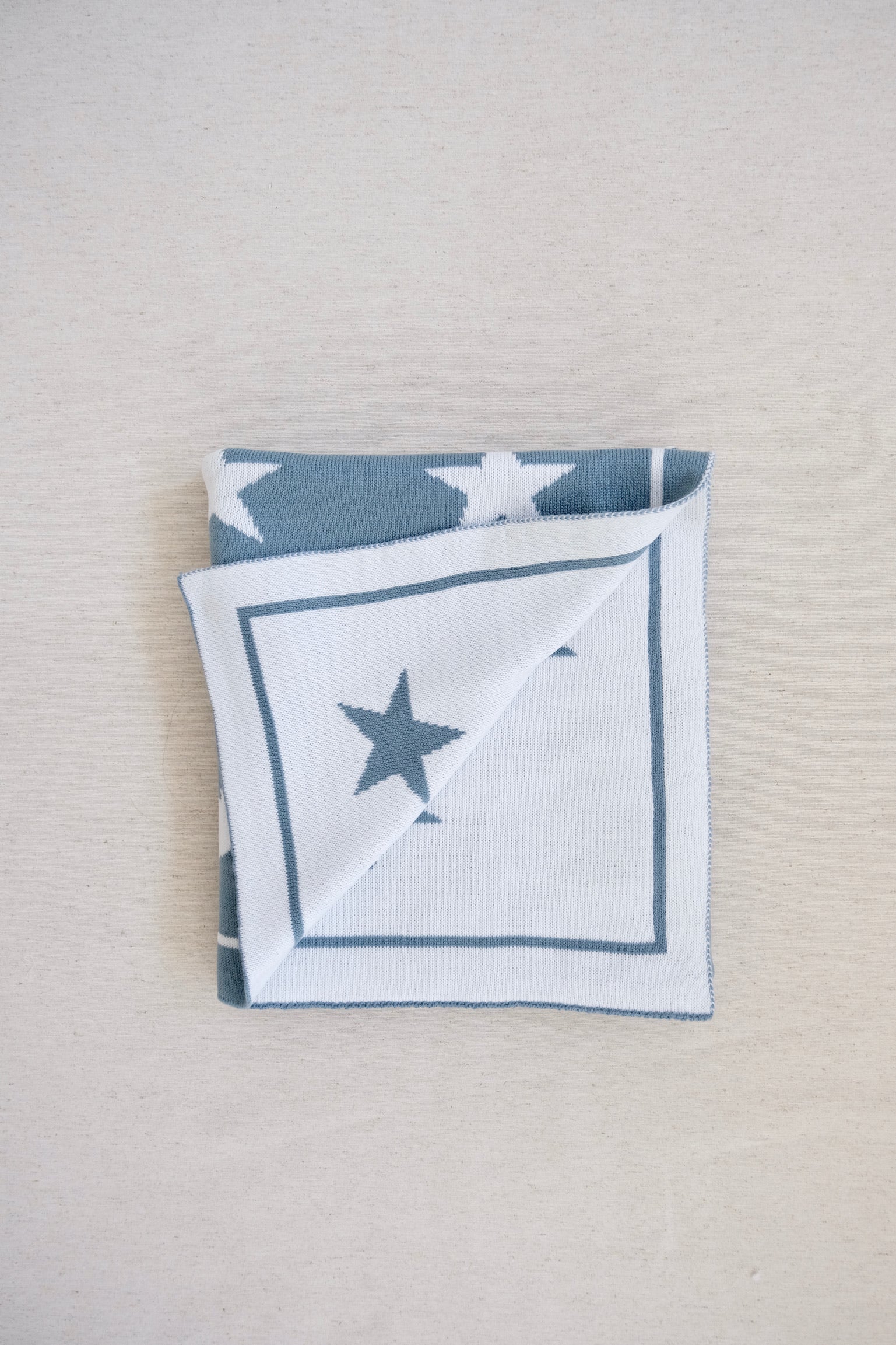 Cobija con Estrellas Azul Petroleo