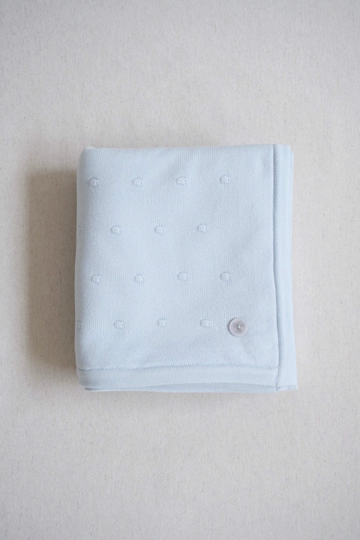 Cobija Nudos Polar Azul Bebé