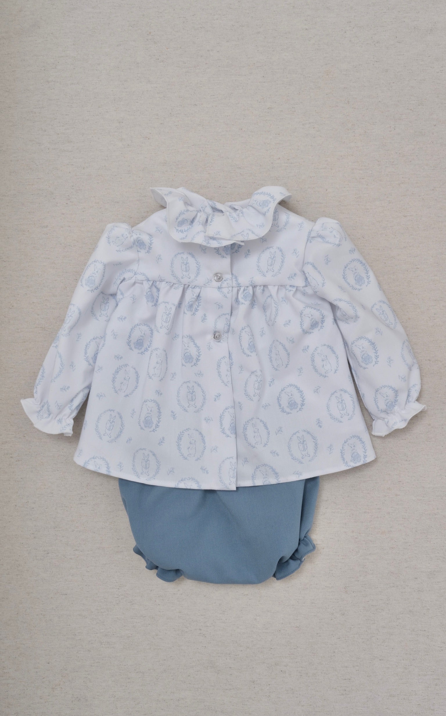 Conjunto Bebé Niña Conejo Azul