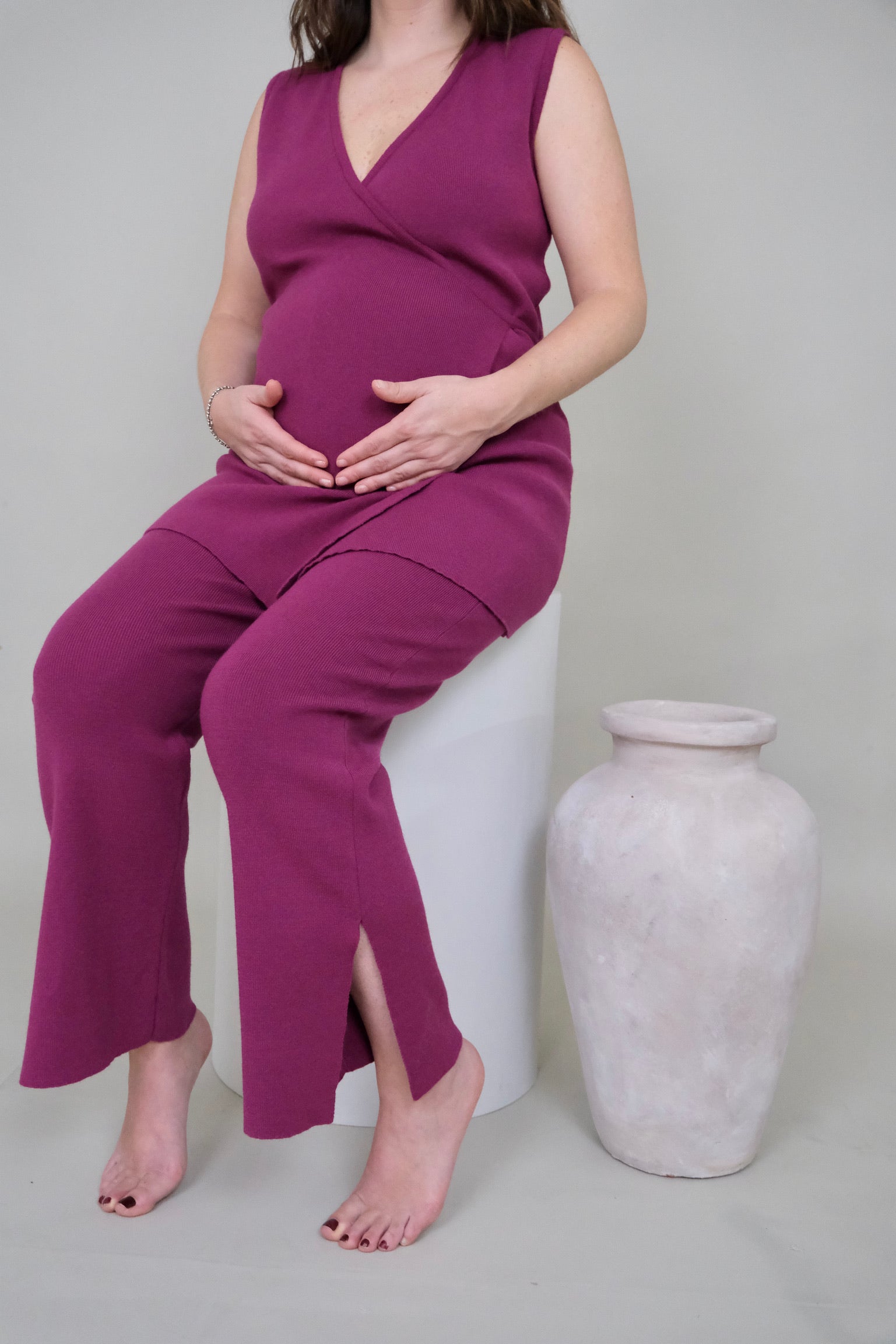 Pantalon Mom Mia Plum
