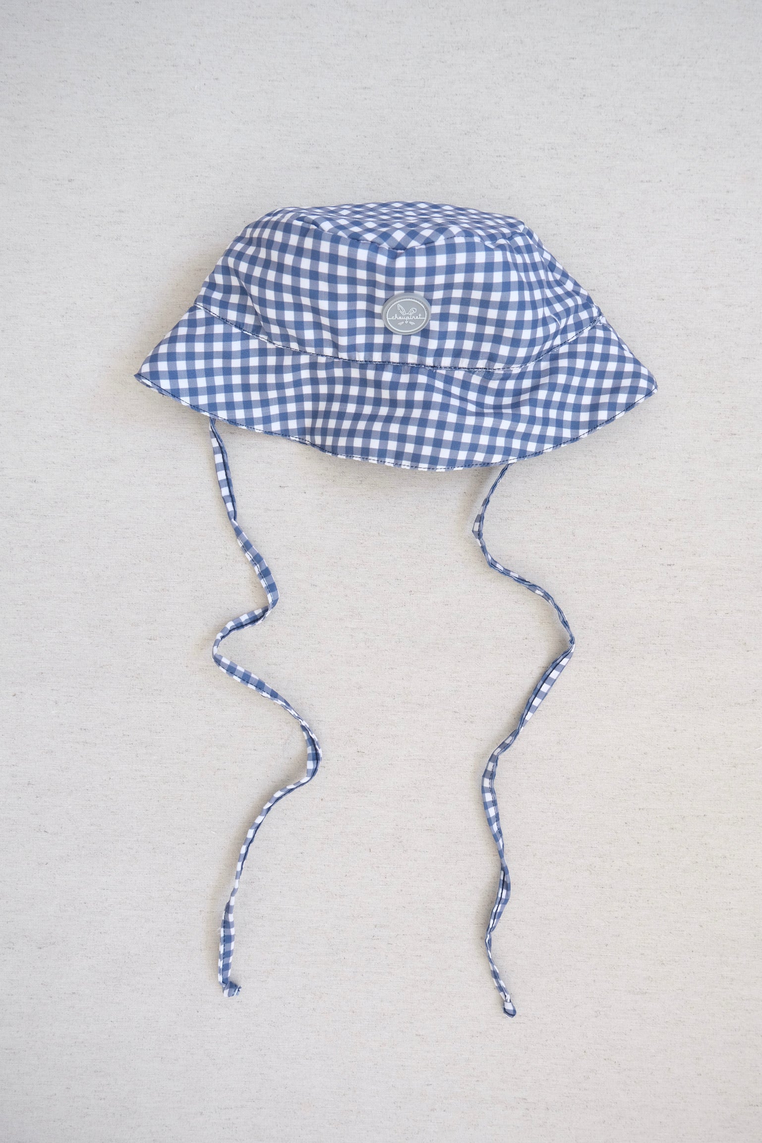 Gorro Traje Niño Ginham Azul