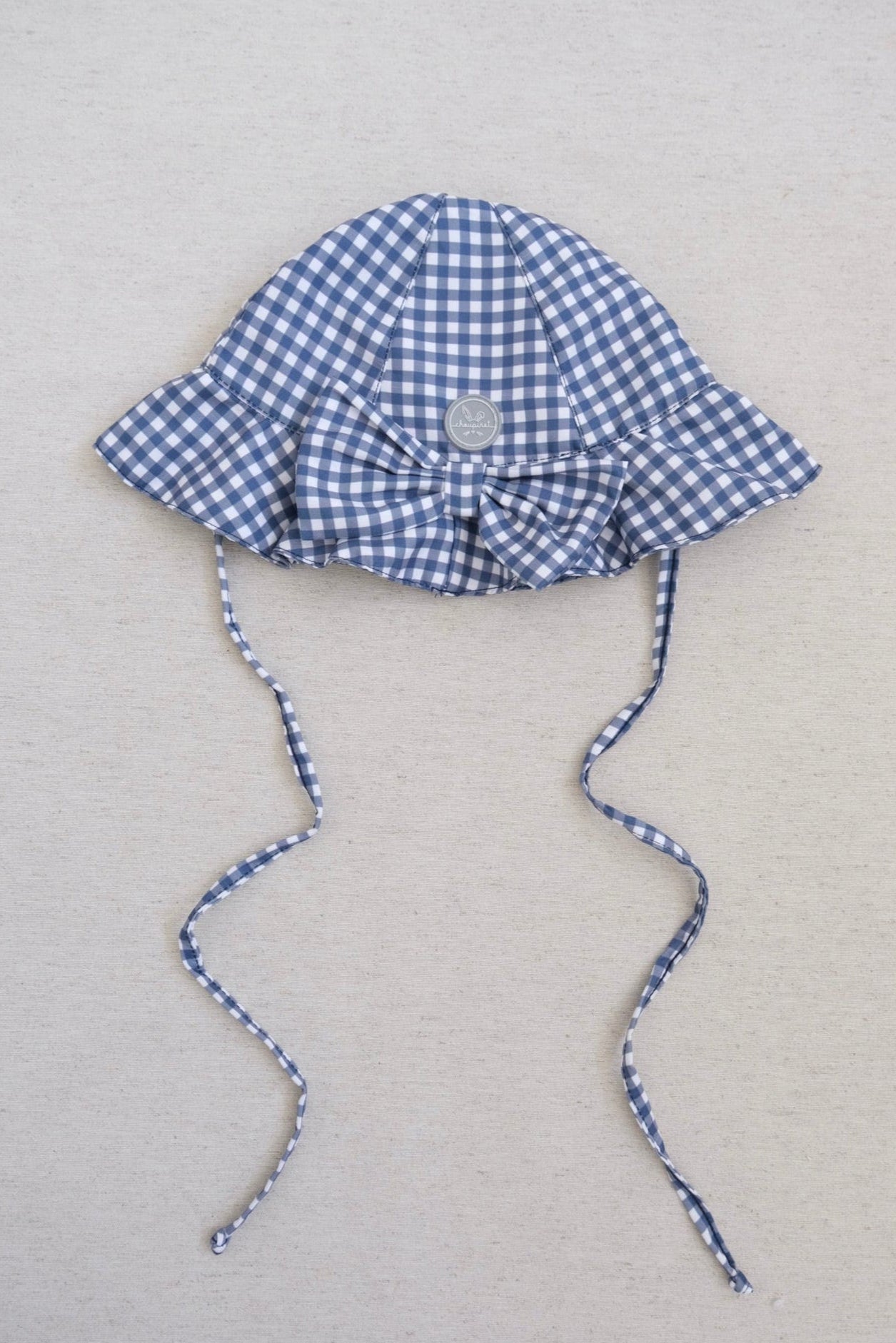 Gorro Traje Niña Ginham Azul