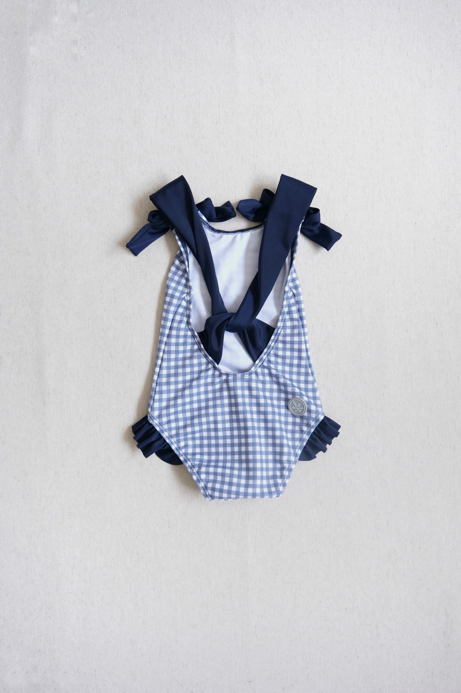 Traje de Baño Niña Ginham Azul