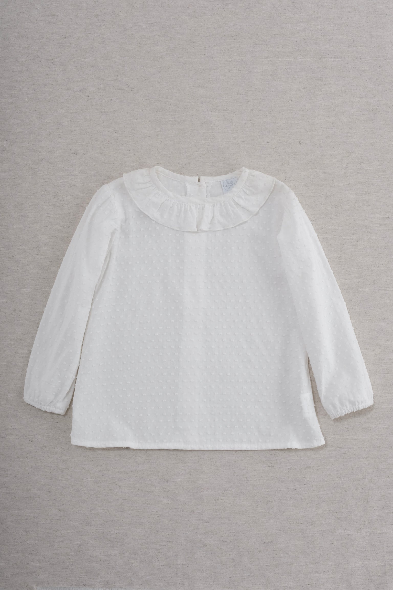 Camisa Plumeti Manga Larga Niña