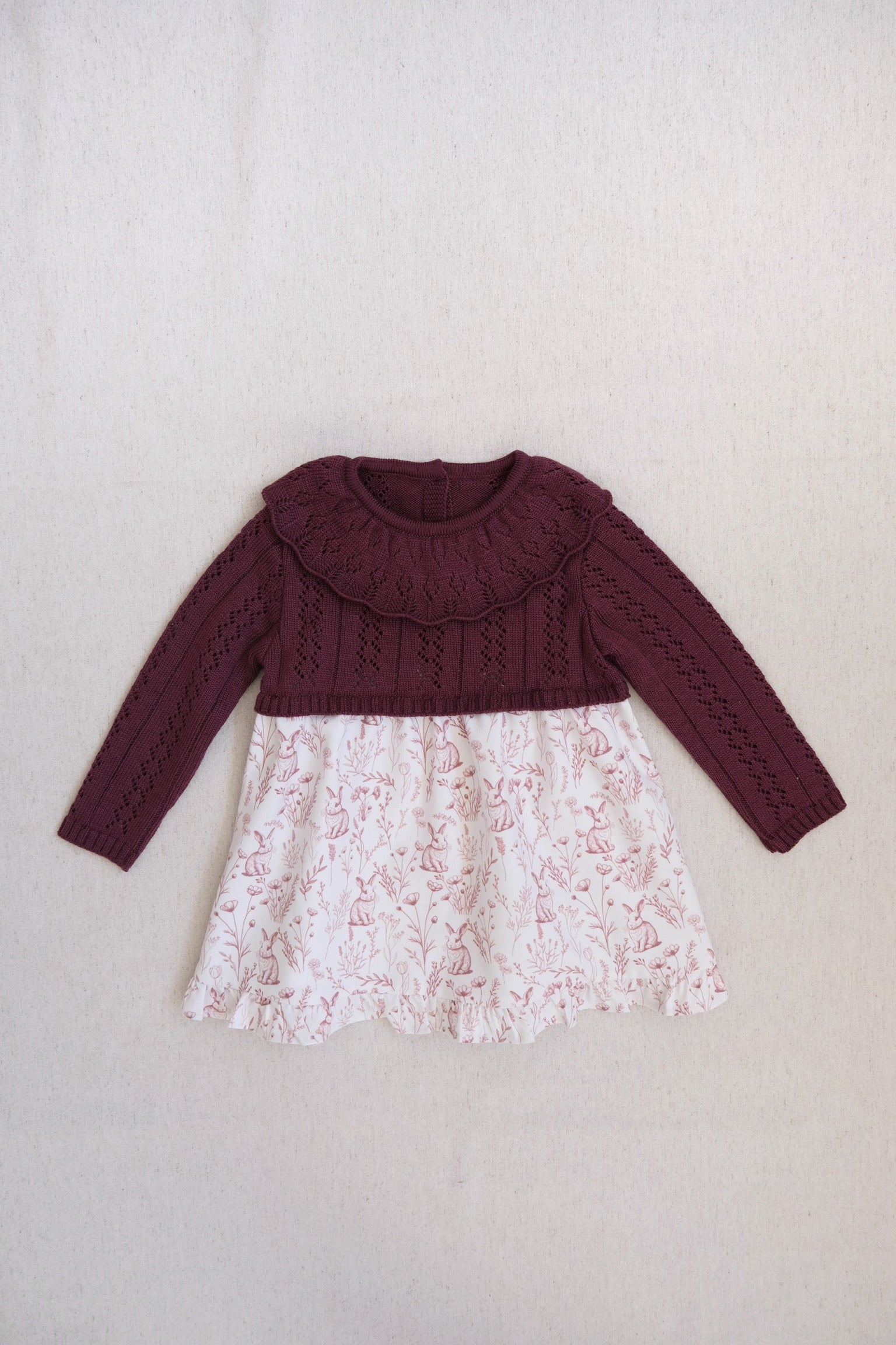 Vestido Tejido Mila Bunny Camote