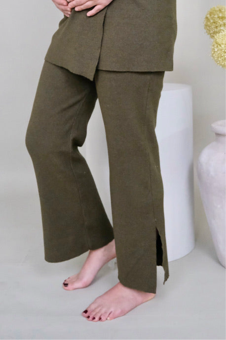 Pantalon Mom Mia Militar