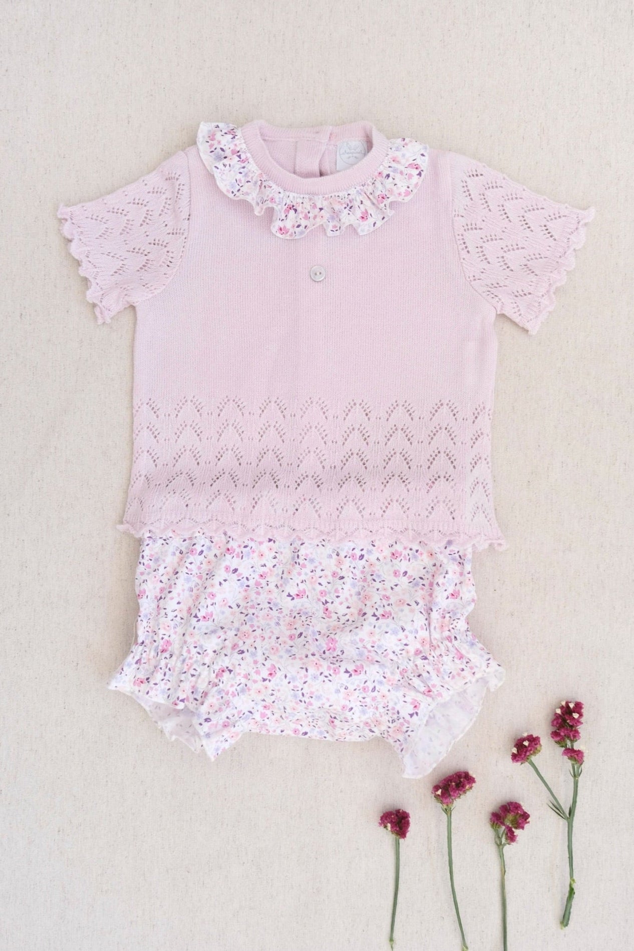 Conjunto Tejido Bebé Caracola