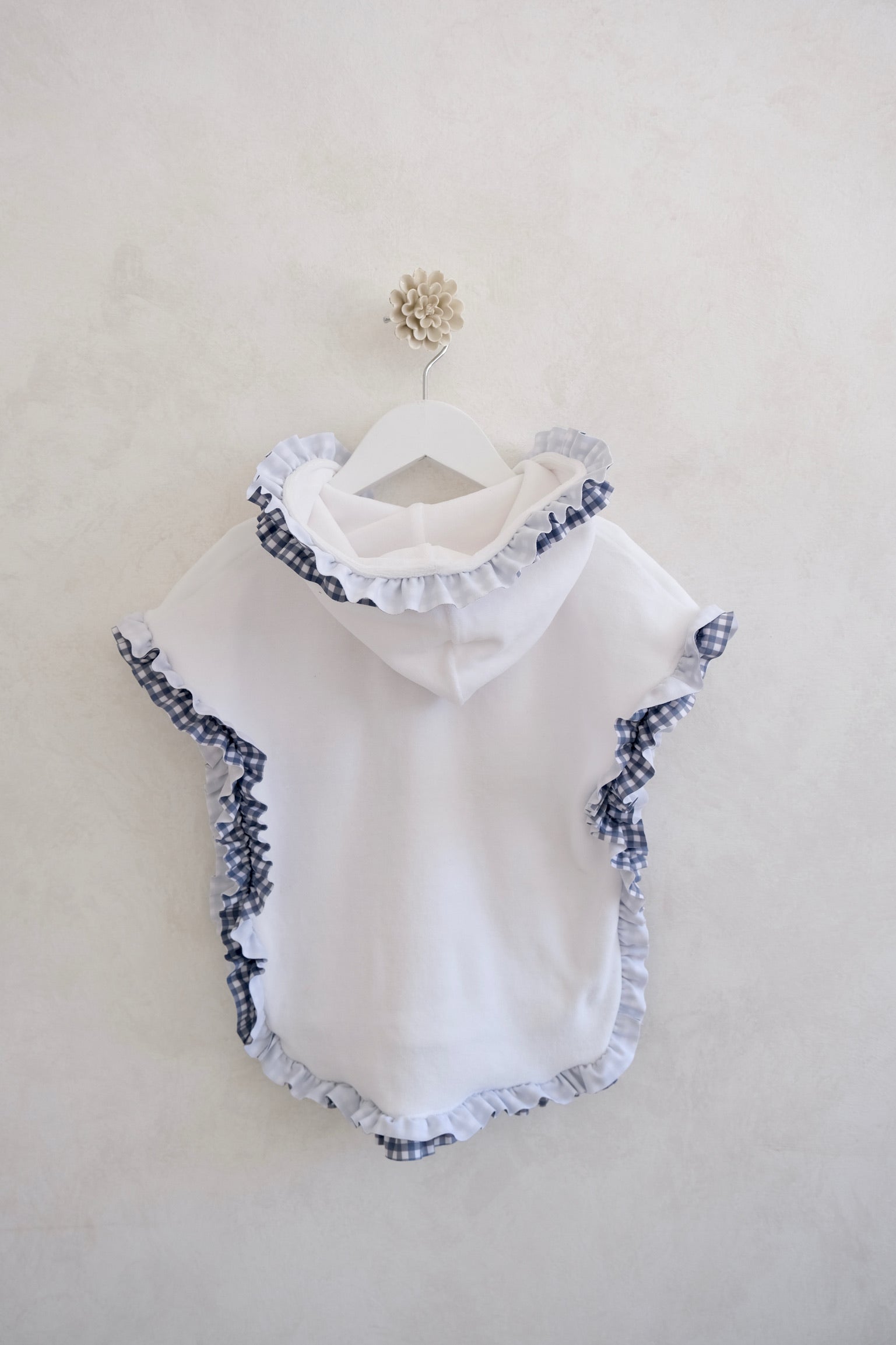Poncho de Toalla Ginham Azul