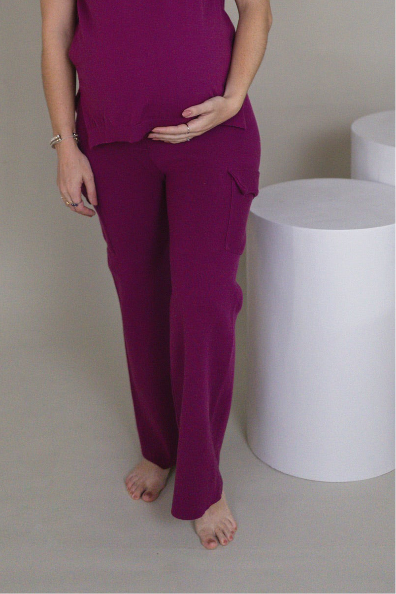 Pantalon Mom Ana Plum