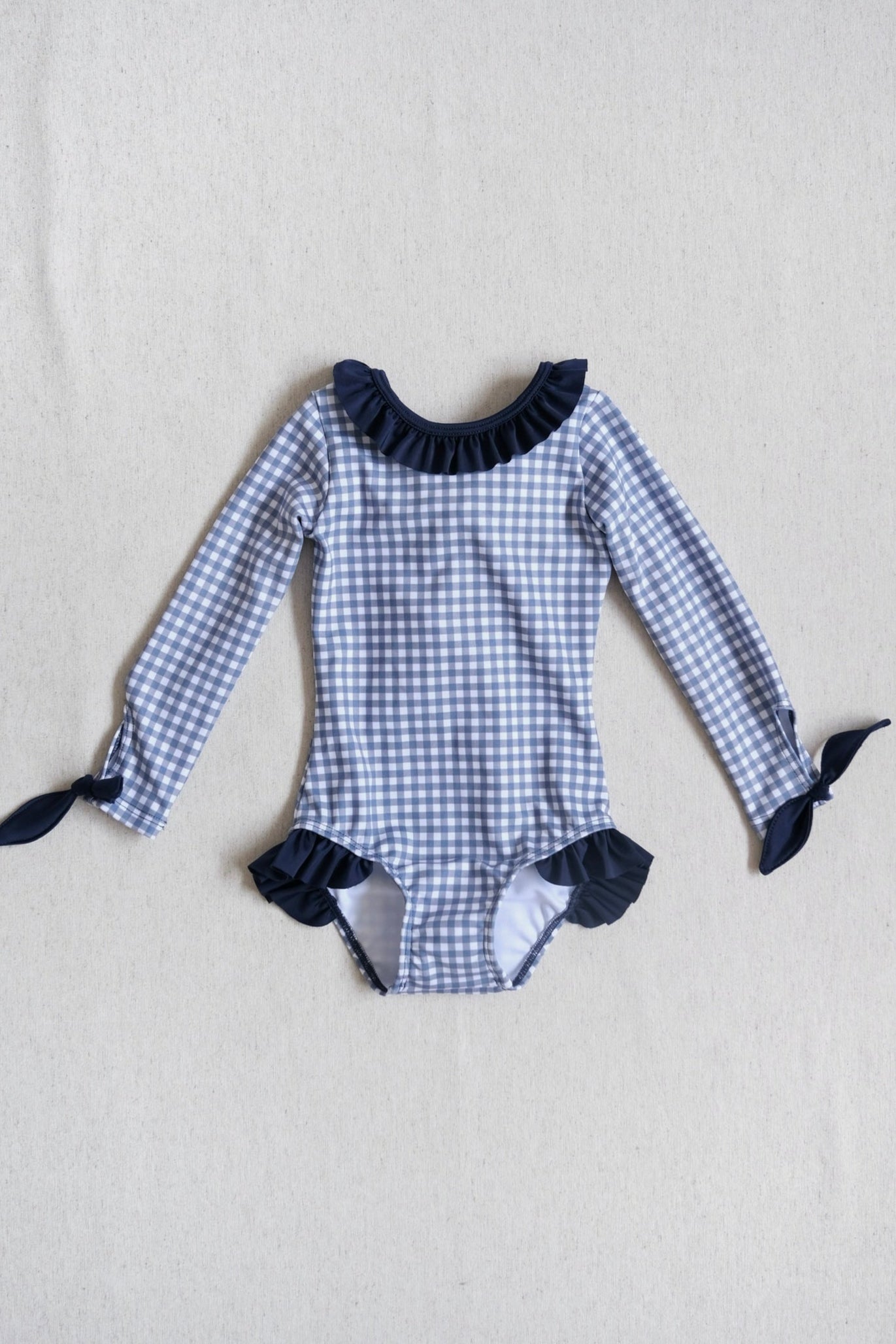 Traje Surf Ginham Azul