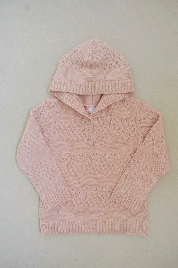Sudadera Trenza Tejida Rosa