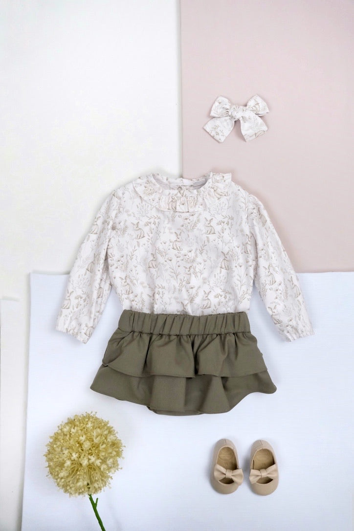 Conjunto Cleo Bebé Bunny Verde