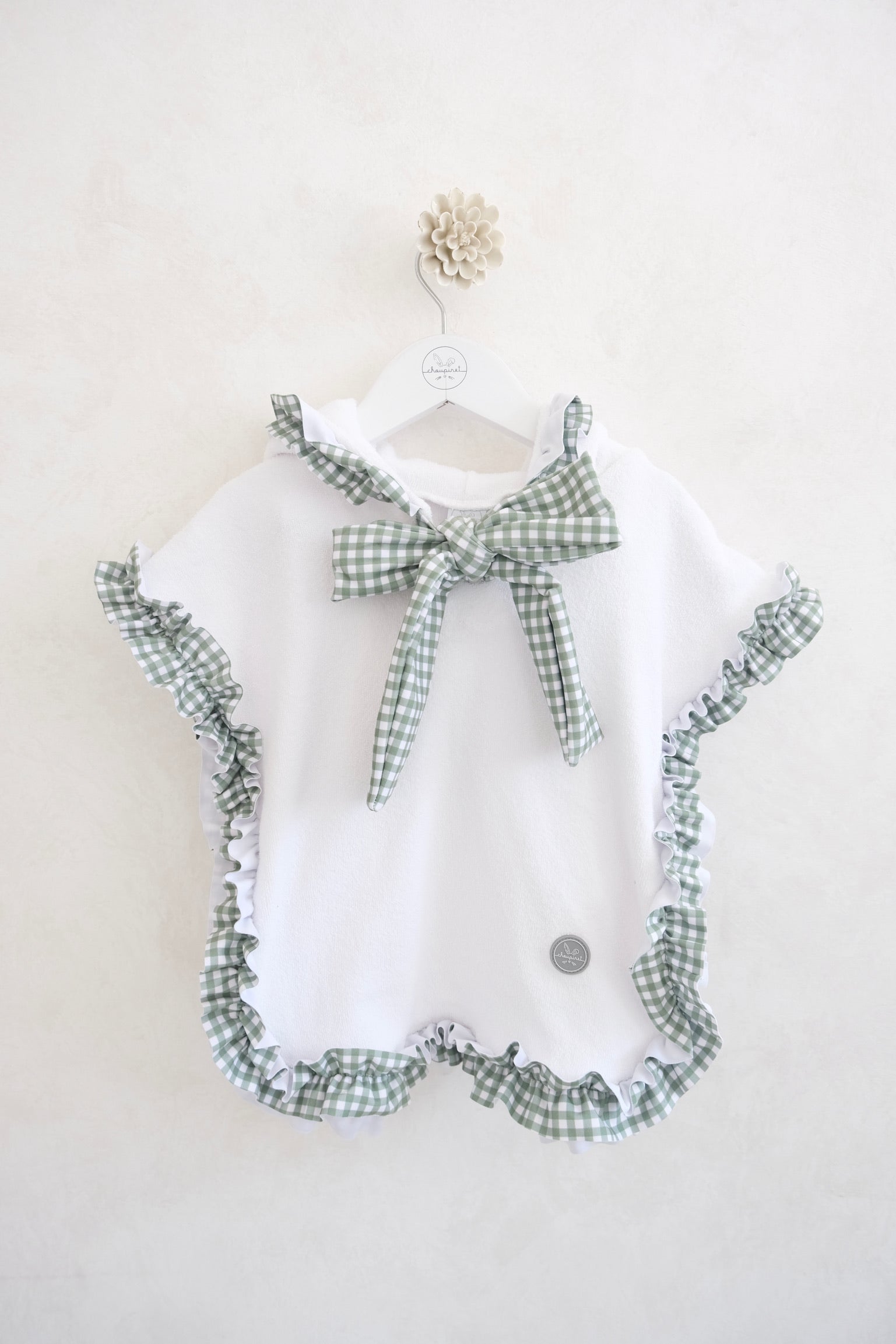 Poncho de Toalla Ginham Verde