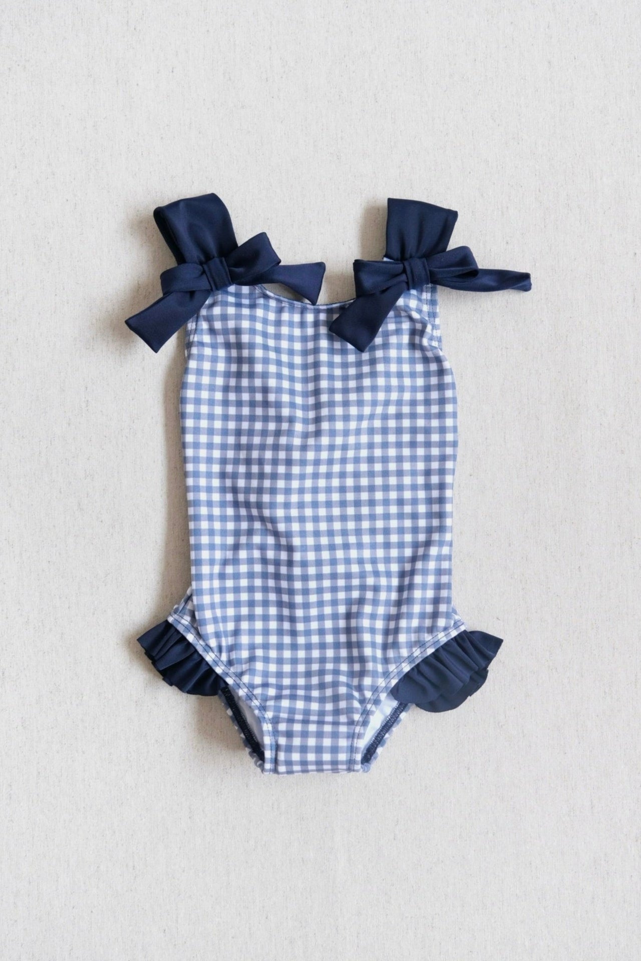 Traje de Baño Niña Ginham Azul