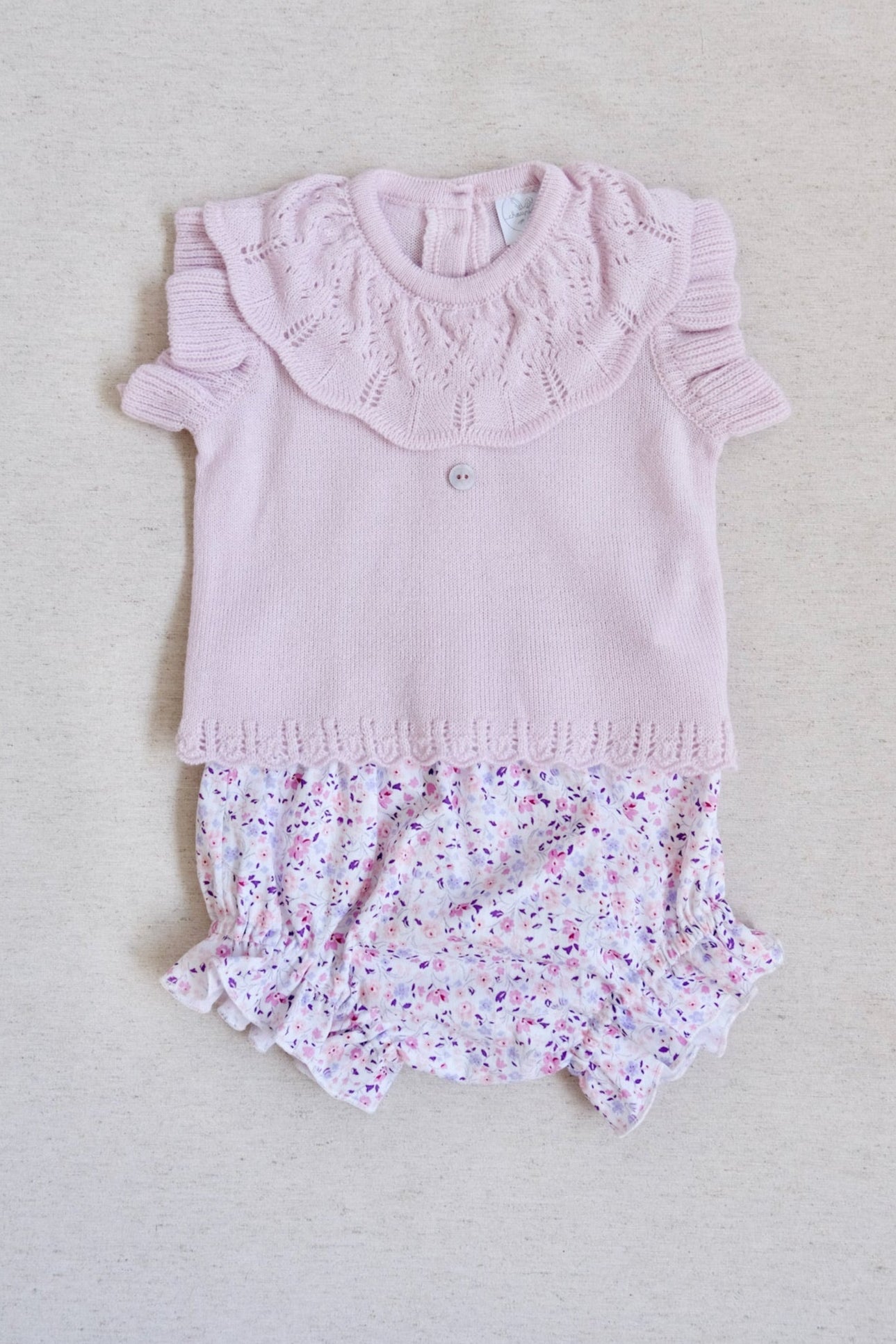 Conjunto Tejido Olan Bebé Caracola
