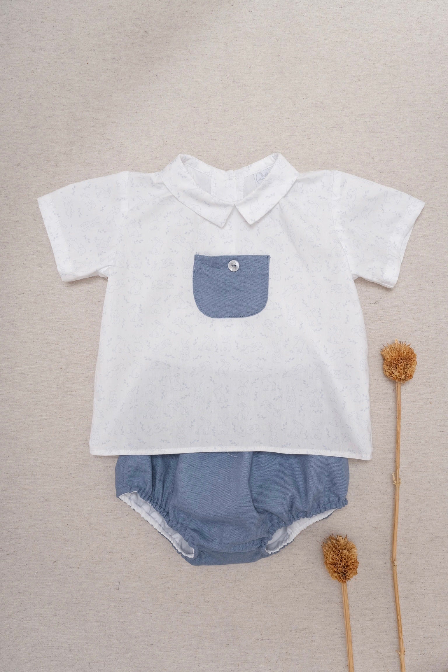Conjunto Conejo Azul Mika
