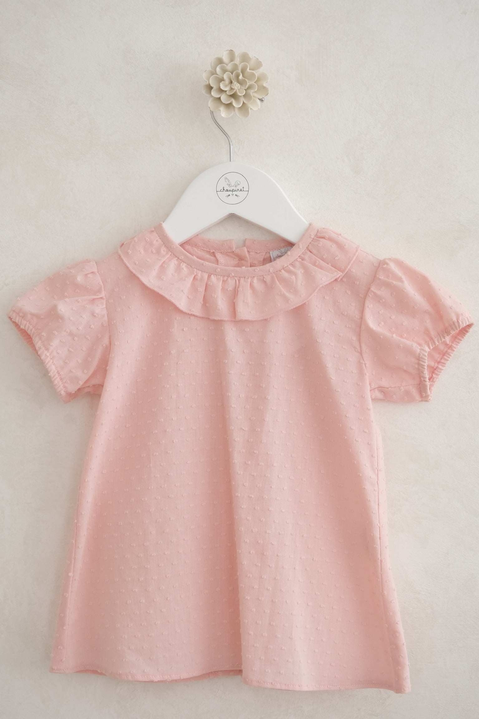 Camisa Plumeti Rosa Claro