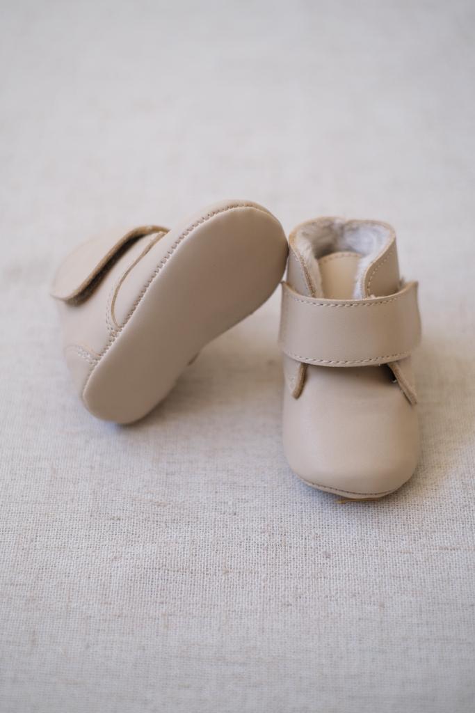 Bota Piel Beige