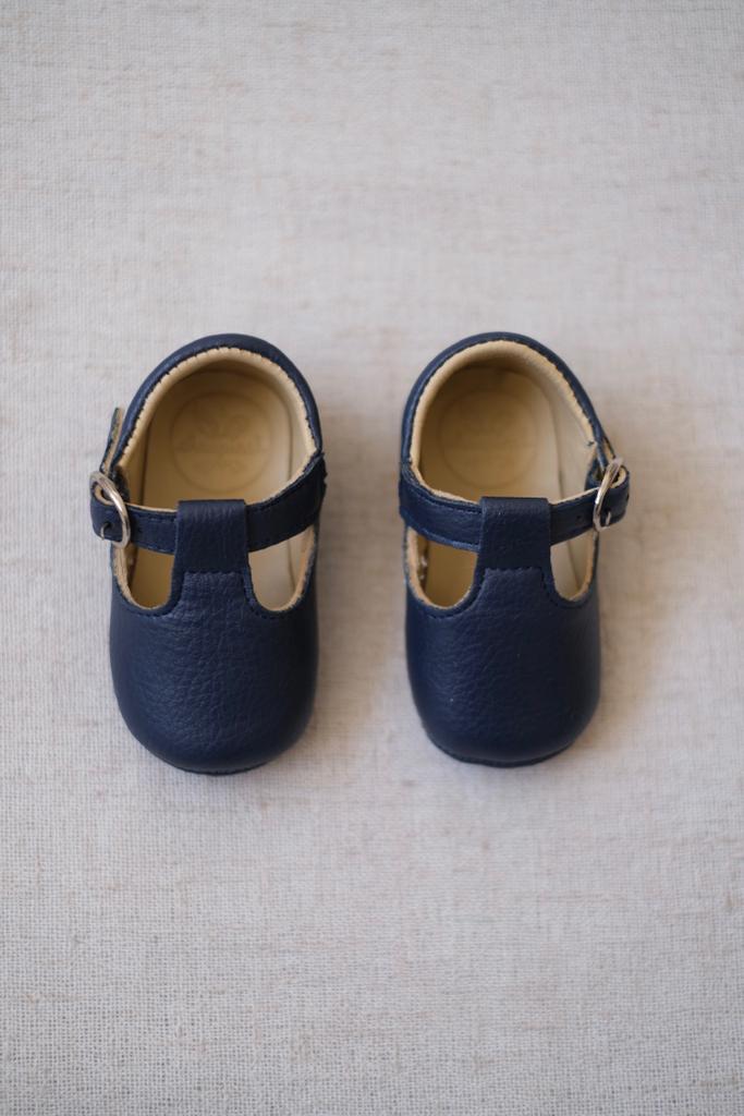 Zapatos Hebilla Azul Marino