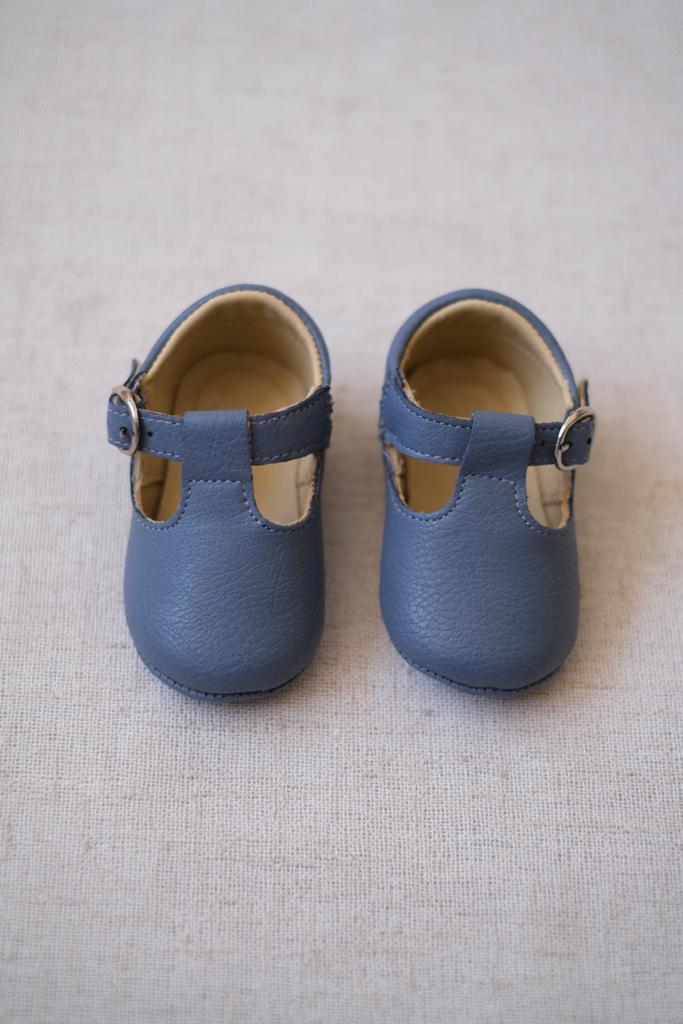 Zapatos Hebilla Azul Petroleo