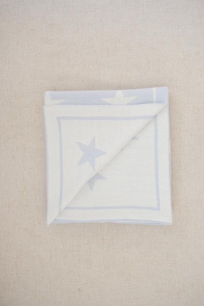 Cobija con Estrellas Azul Bebé