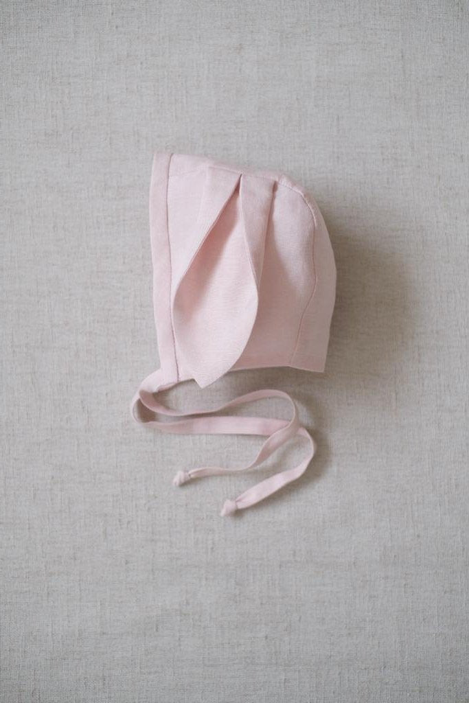 Gorro Conejo Lino Rosa