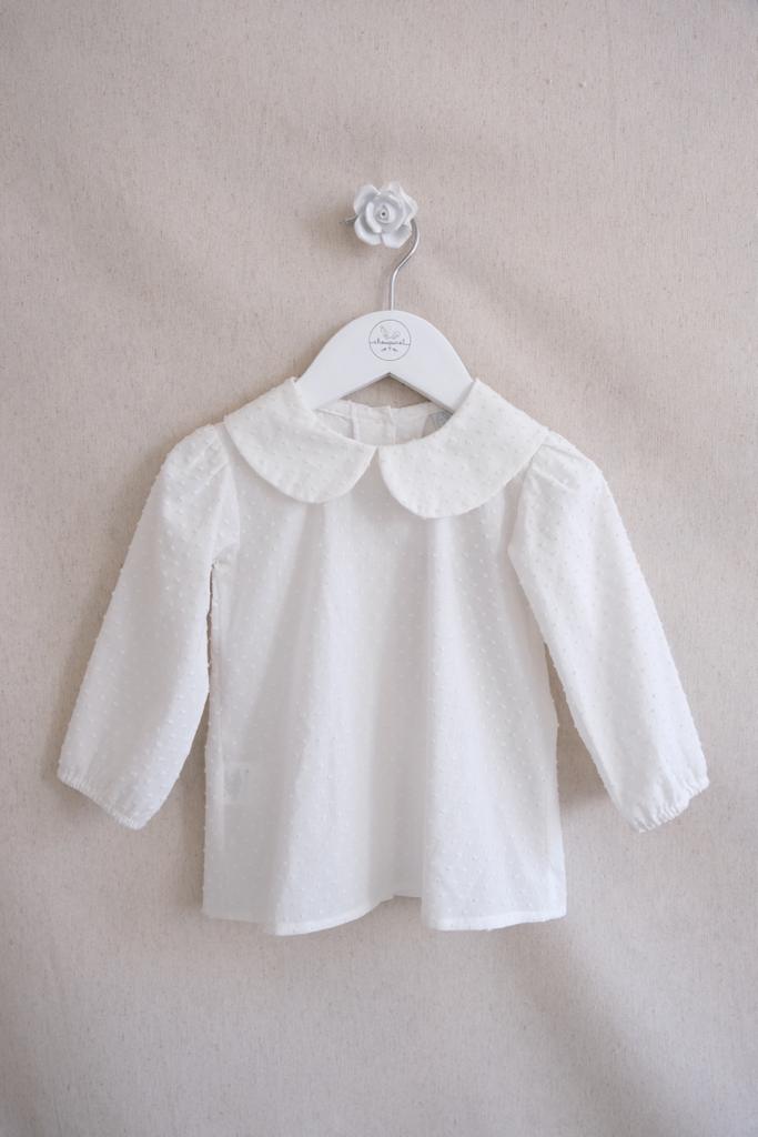 Camisa Plumeti Cuello Manga Larga