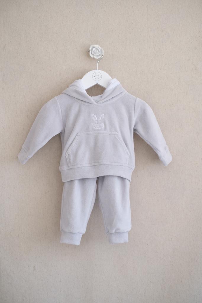 Conjunto Pants Velour Gris