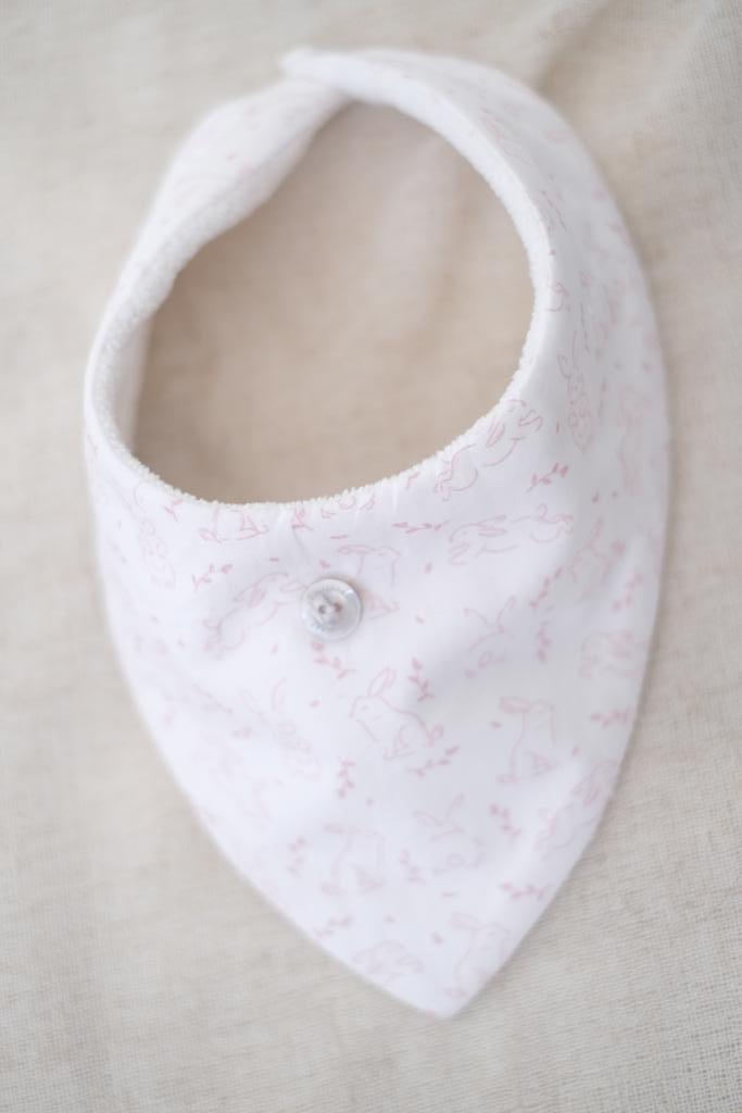 Bandana Conejo Blanco Rosa