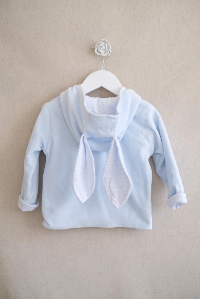 Chambrita Velour Azul