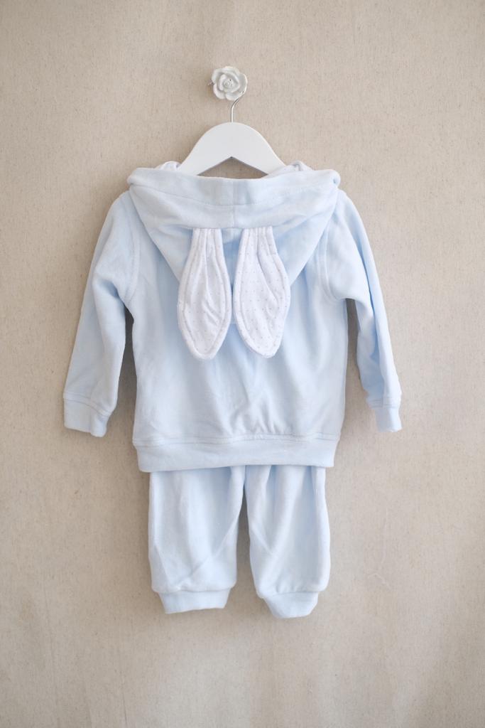 Conjunto Pants Velour Azul