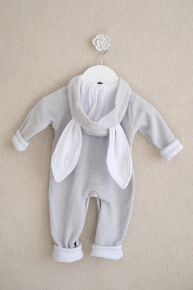 Mameluco Conejo Velour Gris