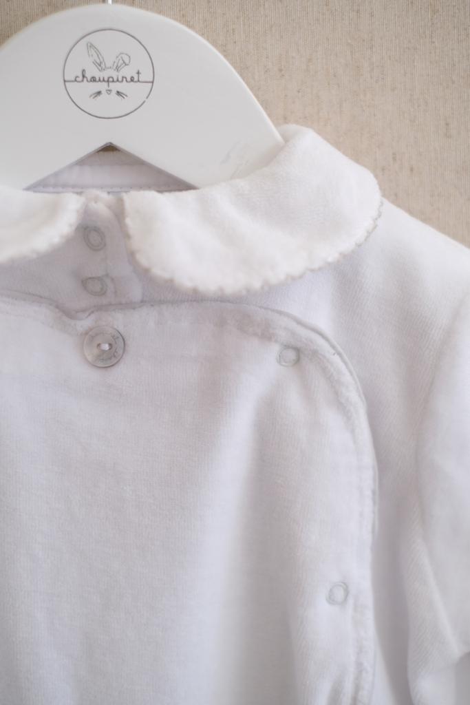 Pijama Bies Blanca con Gris