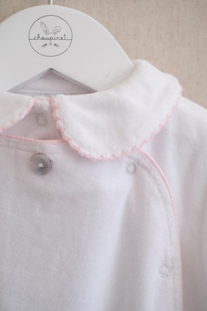Pijama Bies Blanca con Rosa