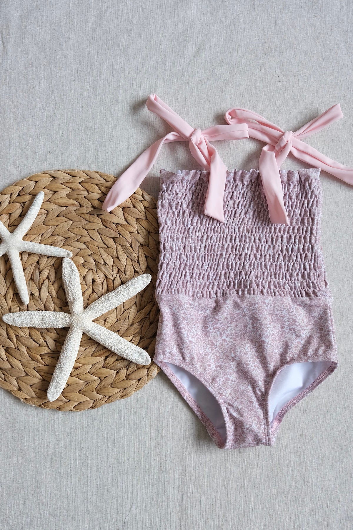 Traje de Baño Niña Flores