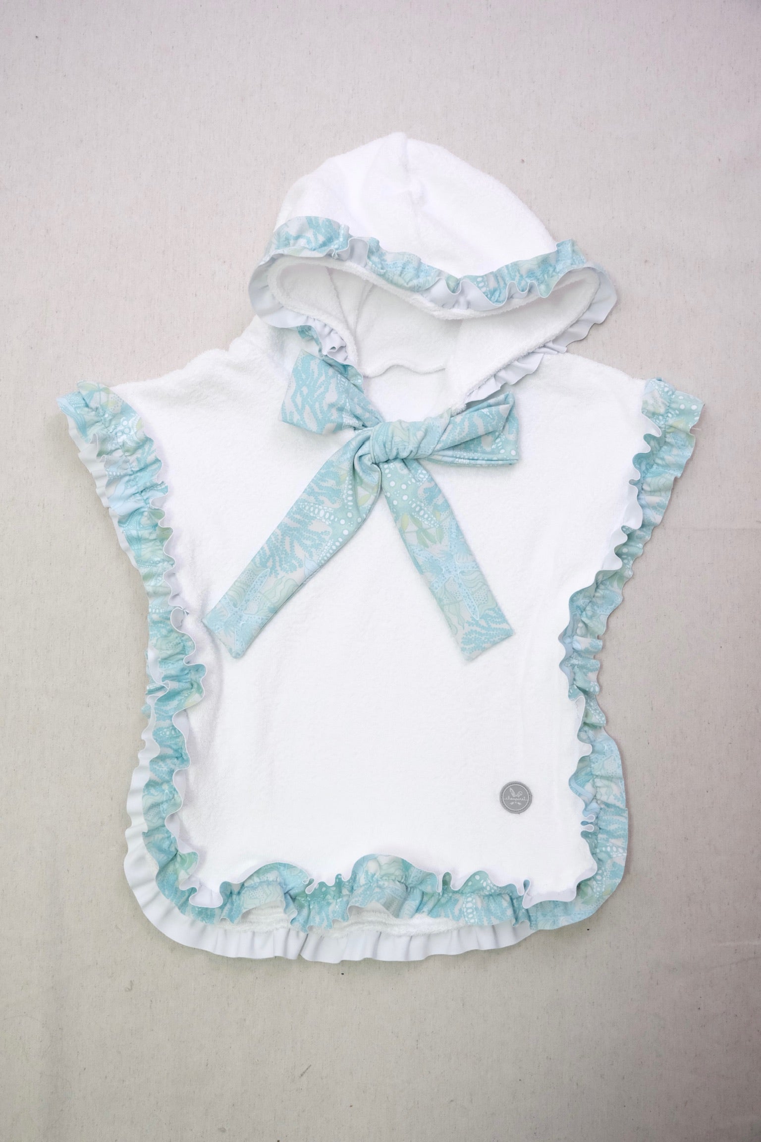 Poncho de Toalla Niña Oceano