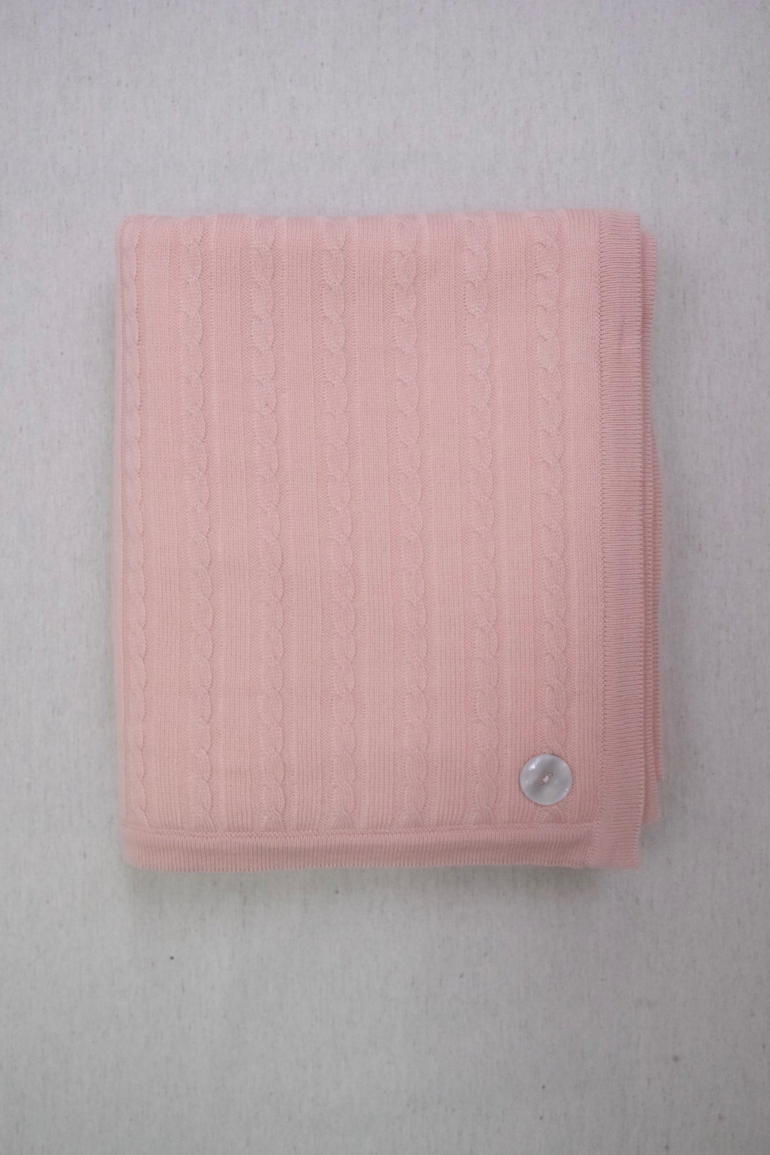 Cobija Trenza Polar Rosa