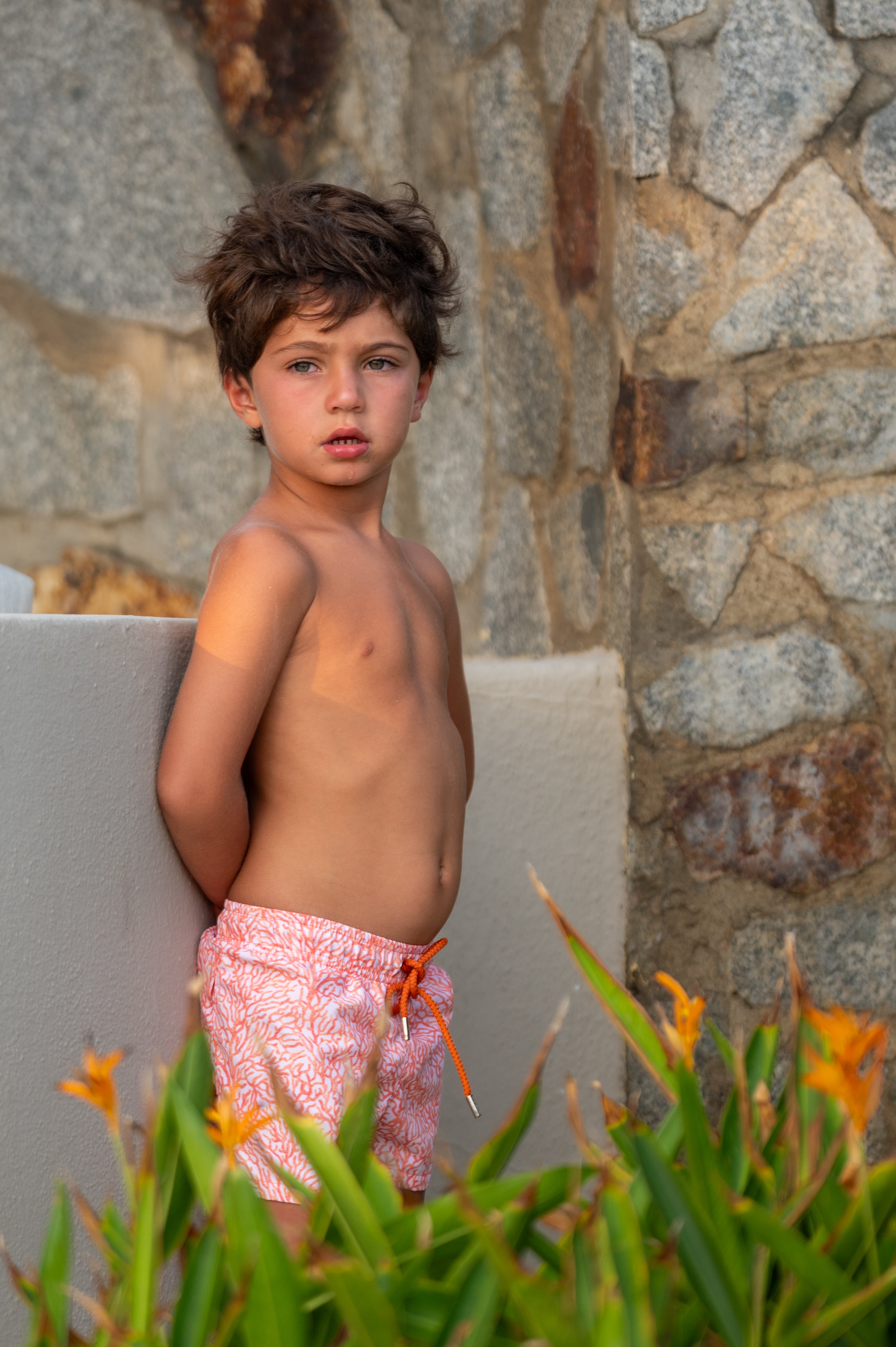 Traje de Baño Niño Coral