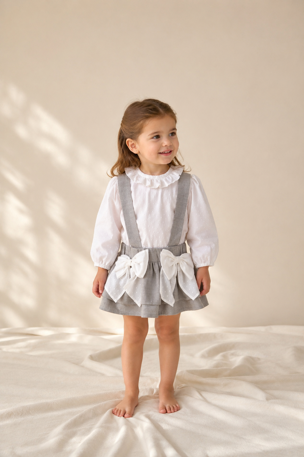Falda Tirantes Moños Ash