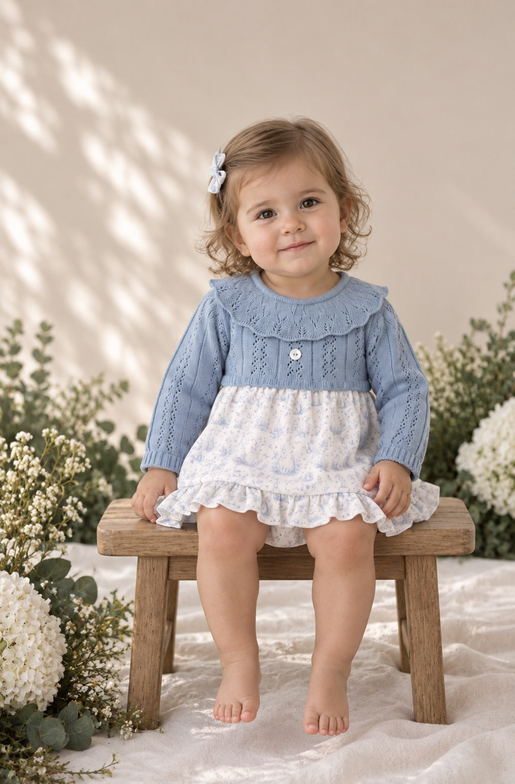 Vestido Tejido Mila Bloom Azul
