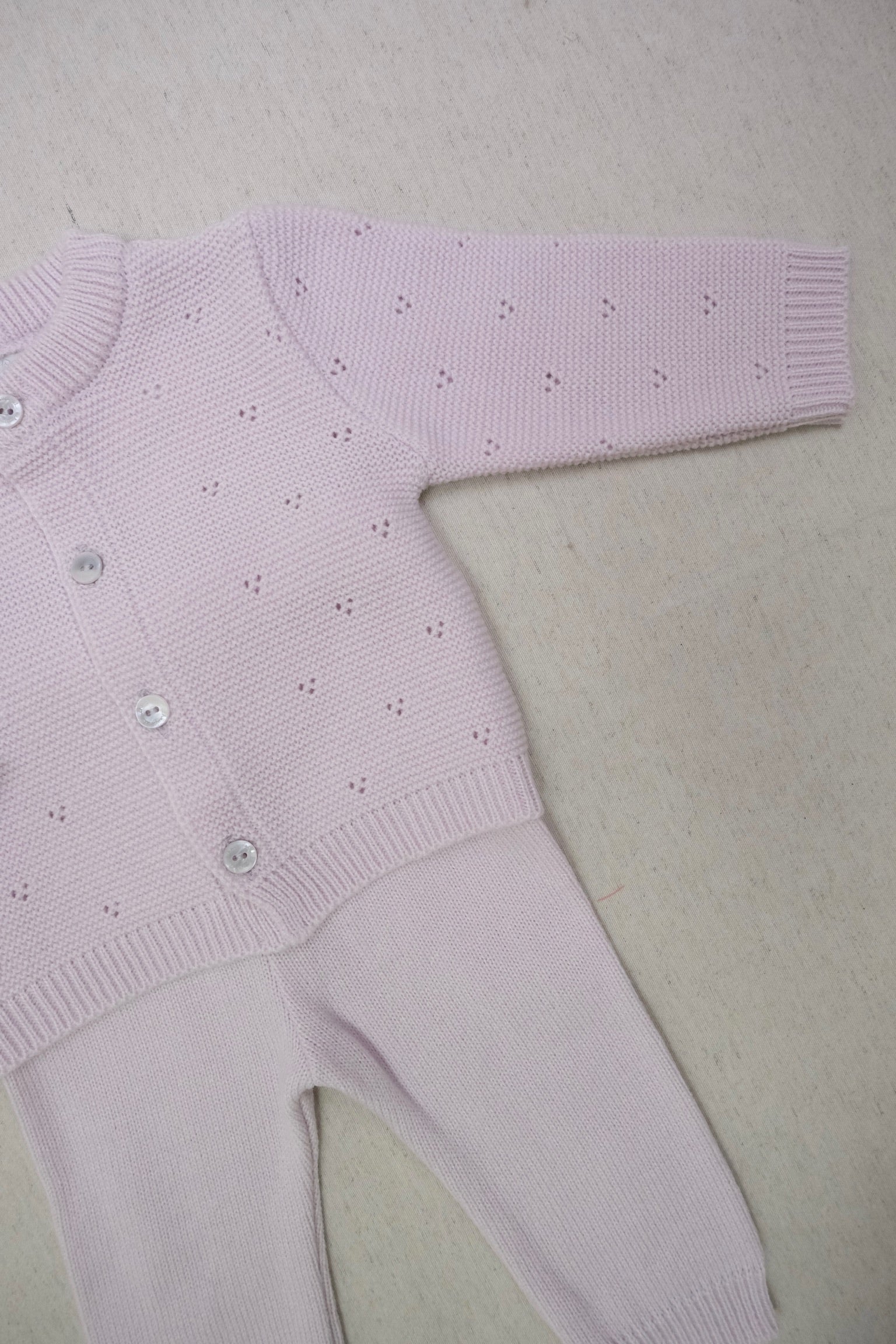 Conjunto Tejido Lotus Lila