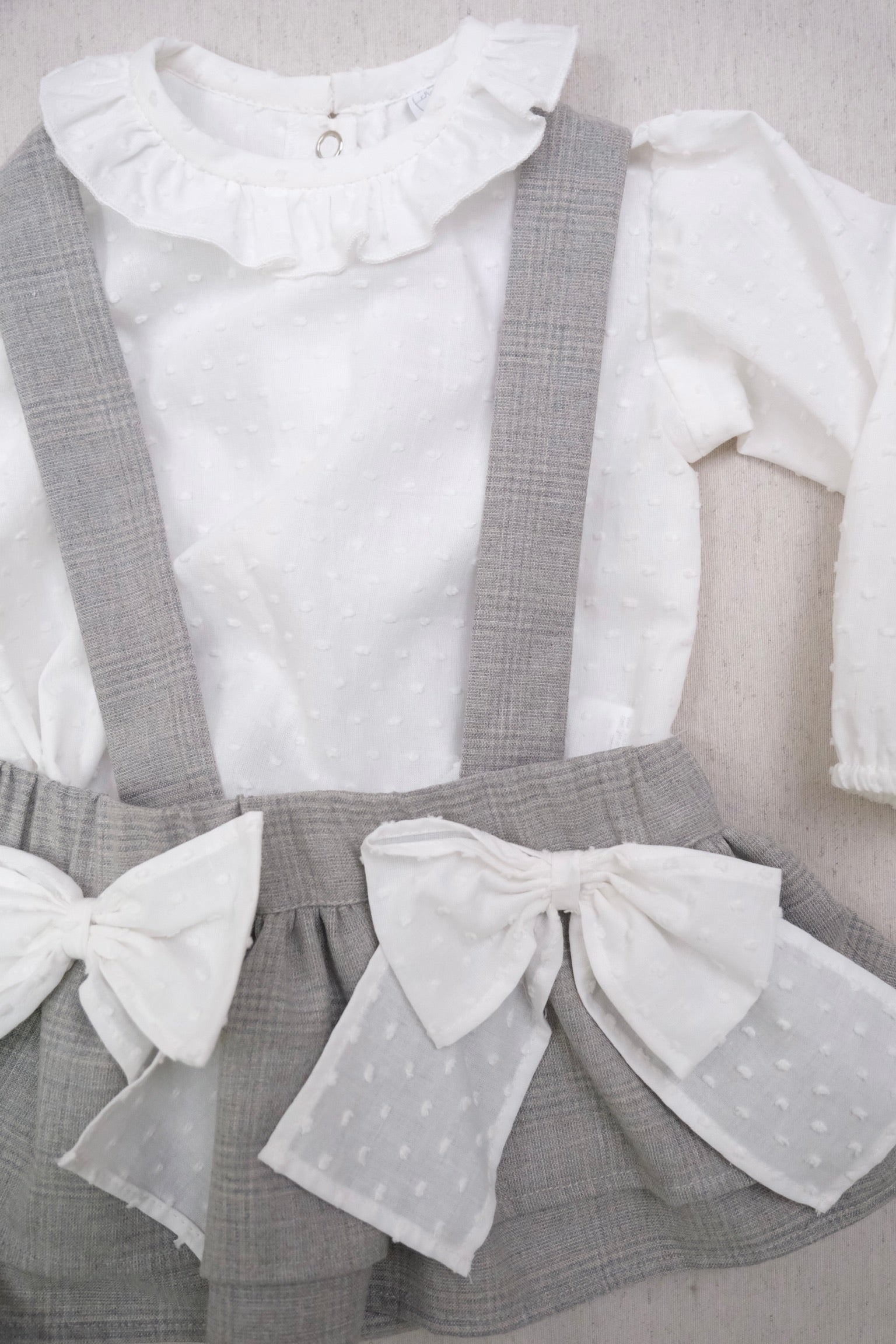 Falda Tirantes Moños Ash