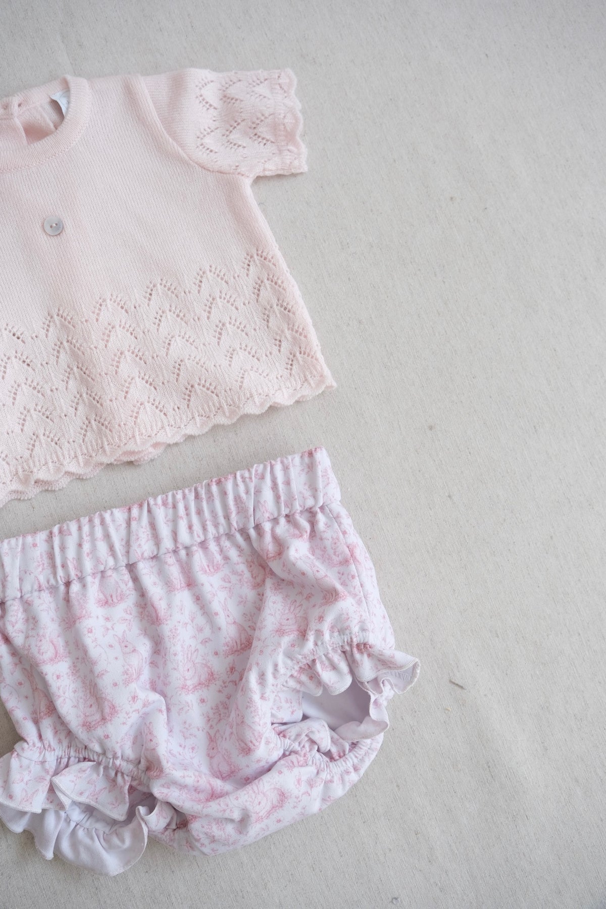 Conjunto Tejido Laurel Bloom Rosa